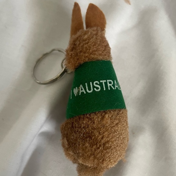 Vintage Australian Souvenir Kangaroo Keyring Clip-ons Key Ring Keychain Set Of 7 - Picture 3 of 6
